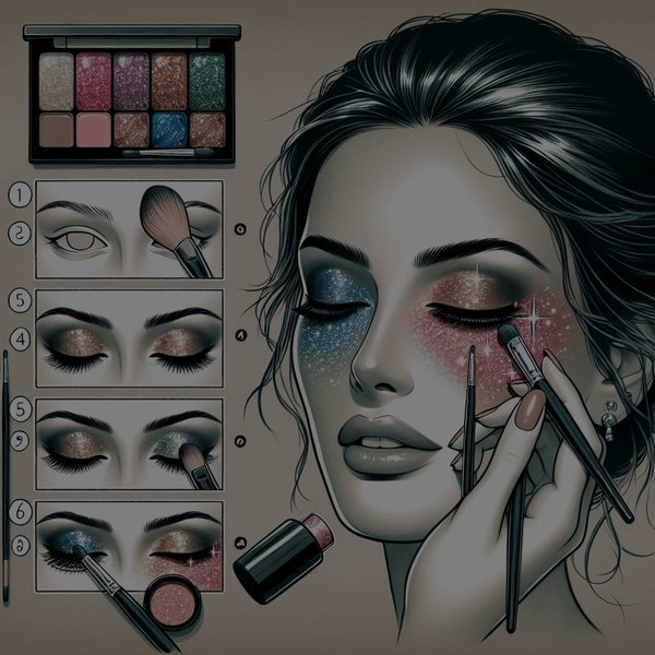 Comment réaliser un maquillage des yeux étincelant pour une soirée festive?